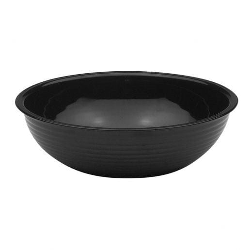 Cambro Dinnerware Each / Polycarbonate / Clear Cambro RSB6CW110 Black Camwear 18.8 Ounce 6" Polycarbonate Round Ribbed Bowl | Denson CFE