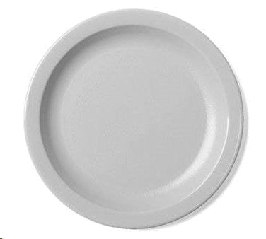 Cambro Dinnerware Each / Polycarbonate / White Cambro 65CWNR148 Camwear Plate 6-9/16 inch Diameter Narrow Rim Non-Porous | Denson CFE