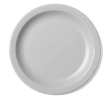 Cambro Dinnerware Each / Polycarbonate / White Cambro 65CWNR148 Camwear Plate 6-9/16 inch Diameter Narrow Rim Non-Porous | Denson CFE
