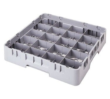 Cambro Dishwasher Rack Each / Soft Gray Cambro 20C258151 Camrack Cup Rack, Full Size, 19.75 x 19.75 x 4 inches, 20 Compartments, Soft Gray | Denson CFE