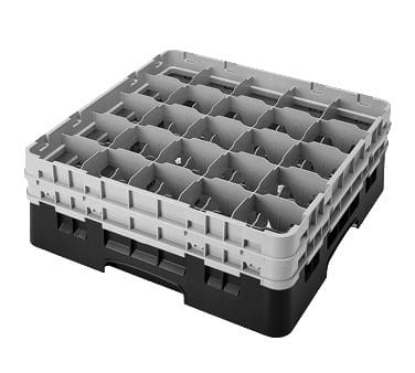 Cambro Dishwasher Rack Each / Soft Gray Cambro 25S738151 Camrack Glass Rack with 3 Soft Gray Extenders