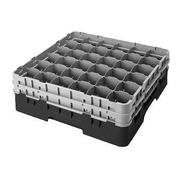 Cambro Dishwasher Rack Each / Soft Gray Cambro 36S534151 Camrack Glass Rack, with 2 extenders, full size, low profile, 36