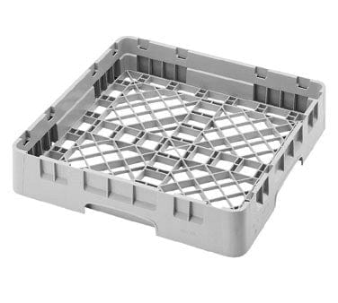 Cambro Dishwasher Rack Each / Soft Gray Cambro BR258151 Camrack Base Rack - Full Size, 1 Compartment, 4"H, Soft Gray