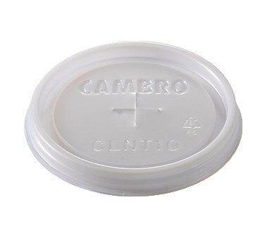 Cambro Drinkware Case / Translucent Cambro CLST6190 Disposable Lid For Dinex 6 oz Swirl Tumbler