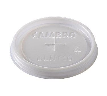 Cambro Drinkware Case / Translucent Cambro CLST6190 Disposable Lid for Dinex 6 oz Swirl Tumbler | Denson CFE