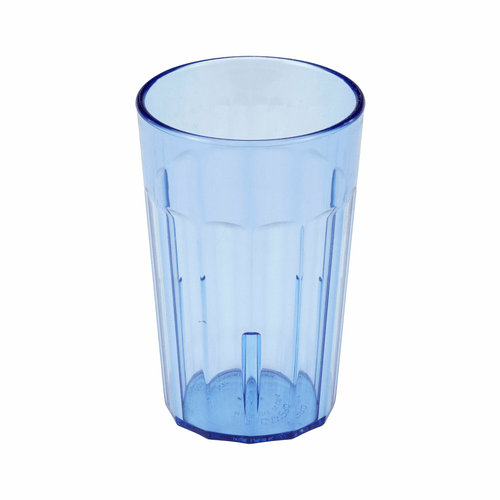 Cambro Drinkware Each / Blue Cambro NT8401 Newport Tumbler - 8 oz, Fluted SAN Plastic, Slate Blue | Denson CFE