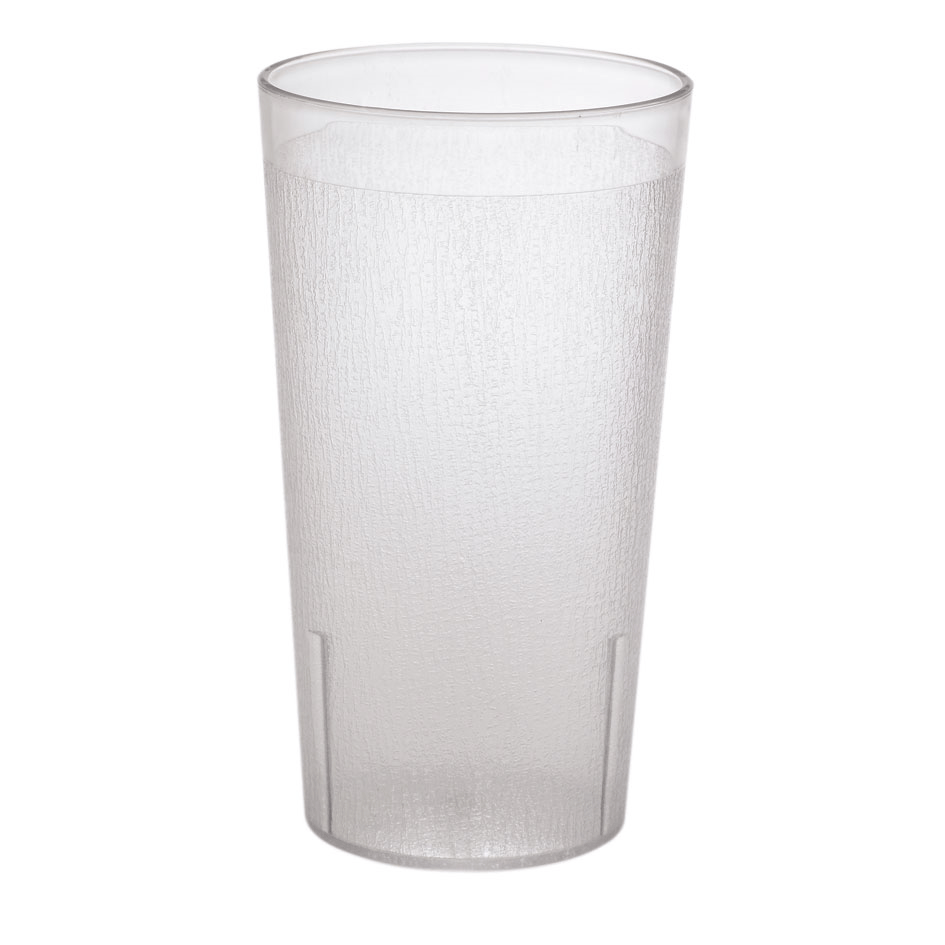 Cambro Drinkware Each / Clear Cambro 1600P152 Colorware Tumbler – 16.4 oz, Clear SAN Plastic, Textured Exterior | Denson CFE