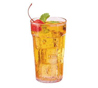 Cambro Drinkware Each / Clear Cambro LT10152 Laguna Tumbler Fluted 10 Ounce Impact Resistant Plastic Light | Denson CFE