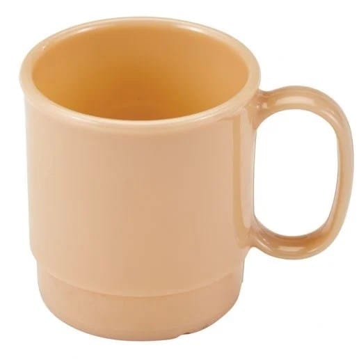 Cambro Drinkware Each / Polycarbonate / Beige Cambro 75CW133 Beige 7.5 Oz Polycarbonate Camwear Stacking Cup | Denson CFE