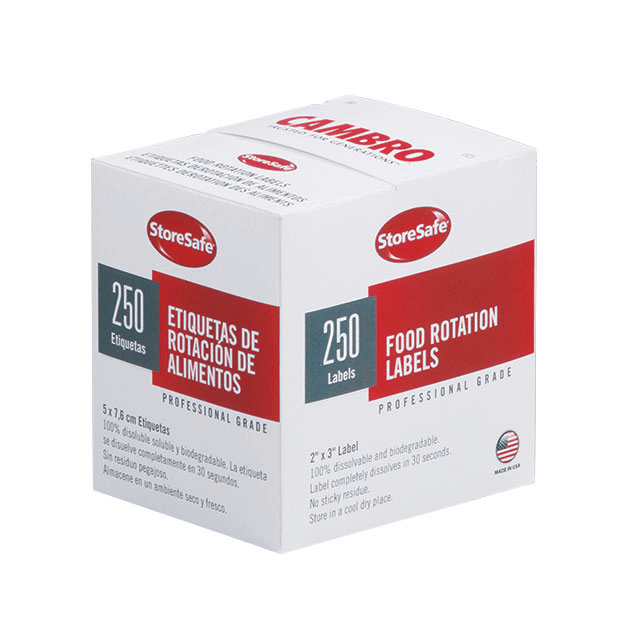 Cambro Essentials Each Cambro 23SL StoreSafe Food Rotation Labels - 2x3" (100 Per Roll)