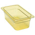 Cambro Food Pans Each / Amber Cambro 32HP150 H-Pan High Heat Hot Food Pan, 1/3 Size, 2.5 Quart, Amber | Denson CFE