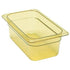 Cambro Food Pans Each / Amber Cambro 36HP150 H-Pan™ High Heat Hot Food Pan, 1/3 Size, 6" Deep, Amber | Denson CFE