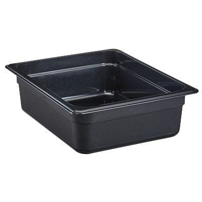 Cambro Food Pans Each / Black Cambro 24HP110 H-Pan™ High Heat Hot Food Pan, 1/2 Size 4" Deep | Denson CFE