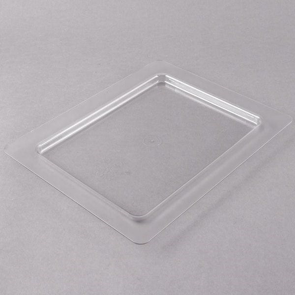 Cambro Food Pans Each / Clear Cambro 20CFC135 ColdFest Food Pan Cover - Half Size, Flat, Clear
