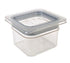 Cambro Food Pans Each / Clear Cambro 60CWGL135 GripLid., fits GN 1/6 size food pan, 6-3/8"; x 6-15