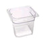 Cambro Food Pans Each / Clear Cambro 66CW135 6"D Sixth Size Food Pan
