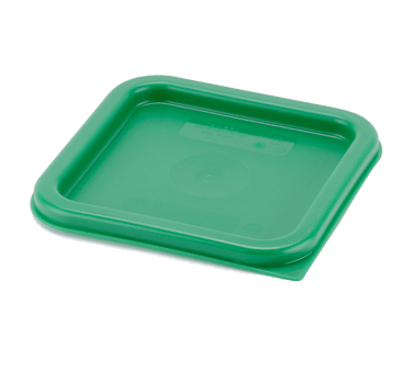 Cambro Food Pans Each / Kelly Green Cambro SFC2452 CamSquare Lid - Fits 2 qt and 4 qt Containers, Kelly Green Polyethylene | Denson CFE