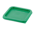 Cambro Food Pans Each / Kelly Green Cambro SFC2452 CamSquare Lid - Fits 2 qt and 4 qt Containers, Kelly Green Polyethylene | Denson CFE
