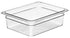 Cambro Food Pans Each / Polycarbonate / Clear Cambro 24CW135 4" Deep Clear Polycarbonate 1/2 Size Camwear Food Pan - 6.3 Quart Capacity