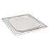 Cambro Food Pans Each / Polycarbonate / Clear Cambro 60CWC135 1/6 Size Clear Polycarbonate Camwear Food Pan Flat lid