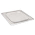 Cambro Food Pans Each / Polycarbonate / Clear Cambro 60CWC135 1/6 Size Clear Polycarbonate Camwear Food Pan Flat Lid | Denson CFE