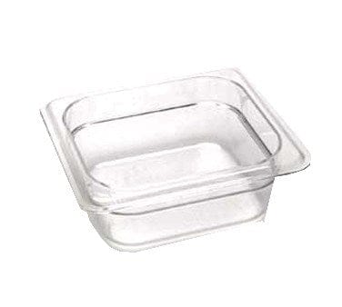 Cambro Food Pans Each / Polycarbonate / Clear Cambro 62CW135 2-1/2" Deep Clear Polycarbonate 1/6 Size Camwear Food Pan | Denson CFE