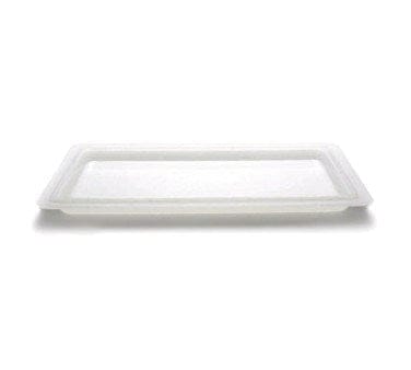 Cambro Food Pans Each / White Cambro 1218CP148 12" x 18" White Polyethylene Food Storage Box Flat Lid | Denson CFE
