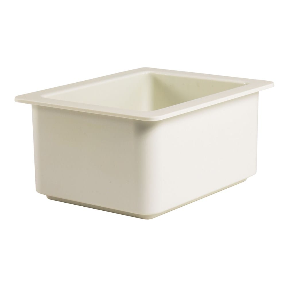 Cambro Food Pans Each / White Cambro 26CF148 ColdFest Food Pan 1/2 Size 6 Inch Deep ABS Plastic Shell with Non-Toxic Gel Core Stackable White
