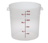 Cambro Food Service Supplies Each Cambro RFS18PP190 Round Food Storage Container - 18 qt, Translucent Polypropylene | Denson CFE