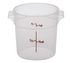 Cambro Food Service Supplies Each Cambro RFS1PP190 Round Food Storage Container - 1 qt, Translucent Polypropylene | Denson CFE