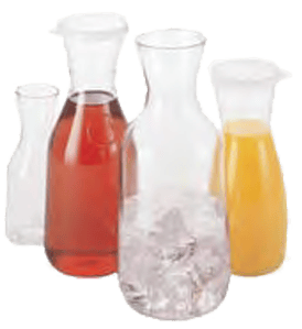 Cambro Food Service Supplies Each / Clear Cambro WW1000135 CamView Camliter 1 Liter Plastic Beverage Decanter with Lid | Denson CFE