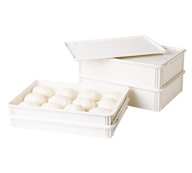 Cambro Food Service Supplies Each / Polycarbonate / White Cambro DBC1826CW148 White Polycarbonate Camwear Pizza Dough Proofing Box Lid - 18" x 26"