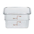 Cambro Food Storage Container Each / Clear Cambro 2SFSCW135 CamSquare Food Storage Container - 2 qt, Clear Polycarbonate | Denson CFE