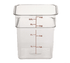 Cambro Food Storage Container Each / Clear Cambro 4SFSCW135 4 qt CamSquare Food Container, Clear | Denson CFE