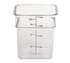 Cambro Food Storage Container Each / Clear Cambro 4SFSCW135 CamSquare Food Container - 4 qt, Clear Polycarbonate | Denson CFE