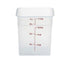 Cambro Food Storage Container Each / Translucent Cambro 8SFSPP190 CamSquare Food Container 8 Quart 8-3/8 x 8-3/8 x 9-1/8 Translucent | Denson CFE
