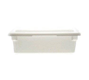 Cambro Food Storage Container Each / White Cambro 12186P148 White Poly Half Size 3 Gallon Food Storage Box