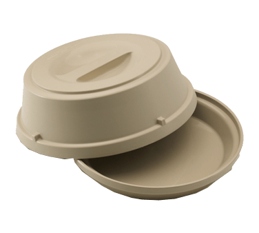 Cambro Healthcare Meal Deli Each / White Cambro HK39148 Camwear Heat Keeper Base and Cover Narrow Rim 9 inch Lightwei | Denson CFE