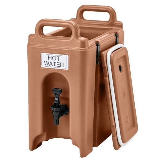 Cambro Other Equipment Each / Coffee Beige Cambro 250LCD157 Coffee Beige Camtainer 2.5 Gallon Insulated Beverage Carrier | Denson CFE