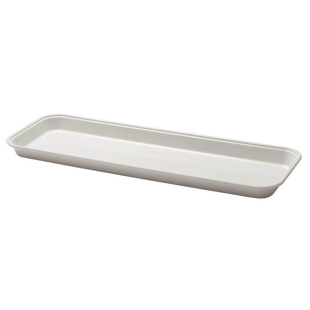 Cambro Serving & Display Each / White Cambro 8262MT148 Rectangular Market Display Pan - 8 3/8 x 25 1/2 x 2 inch, White | Denson CFE