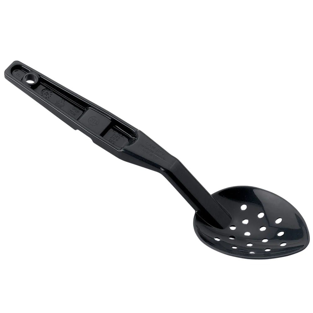 Cambro Smallwares Each / Black Cambro SPOP11CW110 11" Perforated Deli Spoon - Black