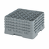 Cambro Smallwares Each Cambro 36S900151 Camrack Glass Rack - 36 Compartments, Soft Gray Polypropylene | Denson CFE