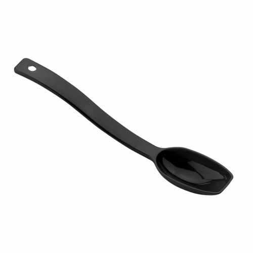 Cambro Smallwares Each / Polycarbonate / Black Cambro SPO8CW110 Black Camwear Polycarbonate 8" Solid Deli Spoon | Denson CFE