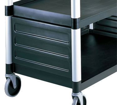 Cambro Storage & Transport Each / Black Cambro BC340KDP110 Single Shelf Panel Set for KD Utility Cart ONLY 31-5/8" x 17-3/4" x 11-3/4" | Denson CFE