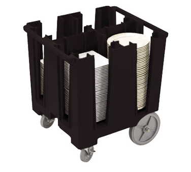 Cambro Storage & Transport Each / Black Cambro DCS1125110 Versa Dish Caddy for Round Plates up to 11-1/4 inch | Denson CFE