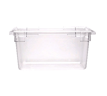 Cambro Storage & Transport Each / Clear Cambro 12189CW135 Camwear Food Storage Container, 12" x 18" x 9", 4.75 gallon capacity, dishwasher safe