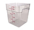 Cambro Storage & Transport Each / Clear Cambro 18SFSCW135 CamSquare Food Container, 18 qt., Clear Polycarbonate with Handles
