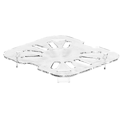 Cambro Storage & Transport Each / Clear Cambro 60CWD135 1/6 Size Drain Shelf Clear Polycarbonate Food Pan Tray | Denson CFE