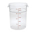 Cambro Storage & Transport Each / Clear Cambro RFSCW22135 Camwear Storage Container, Round, 22 Qt.