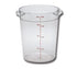 Cambro Storage & Transport Each / Clear Cambro RFSCW8135 Camwear Round Storage Container – 8 Qt, Clear Polycarbonate, NSF | Denson CFE
